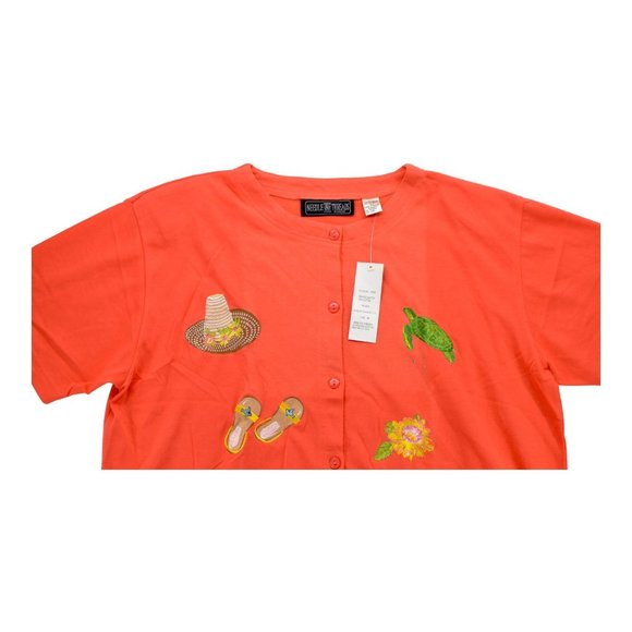 Needle & Threads Vintage Button Front Short Sleeve Shirt Size‎ 2X NWT - Picture 3 of 3